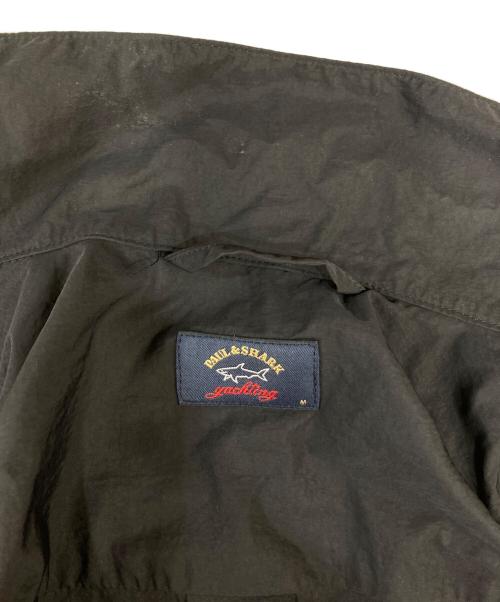 Paul&Shark（ポールアンドシャーク）Paul&Shark (ポールアンドシャーク) ナイロンシャツ ブラック サイズ:Mの古着・服飾アイテム