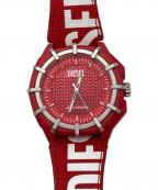 DIESELディーゼル）の古着「リストウォッチ」｜レッド