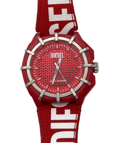 DIESEL（ディーゼル）DIESEL (ディーゼル) リストウォッチ レッドの古着・服飾アイテム