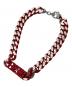 DIESEL (ディーゼル) チェーンブレスレット レッド：8000円