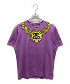 stussyステューシー）の古着「プリントTシャツ」｜パープル