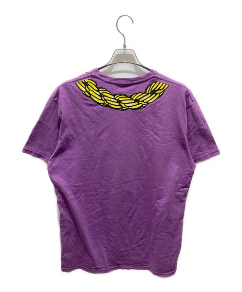 stussy（ステューシー）stussy (ステューシー) プリントTシャツ パープル サイズ:XLの古着・服飾アイテム