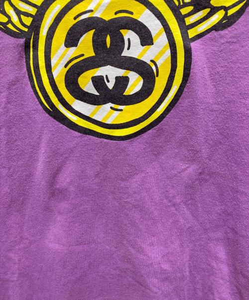 stussy（ステューシー）stussy (ステューシー) プリントTシャツ パープル サイズ:XLの古着・服飾アイテム