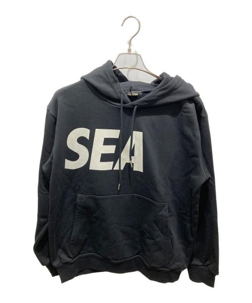 WIND AND SEA（ウィンダンシー）WIND AND SEA (ウィンダンシー) ロゴプルオーバーパーカー ブラック サイズ:Sの古着・服飾アイテム
