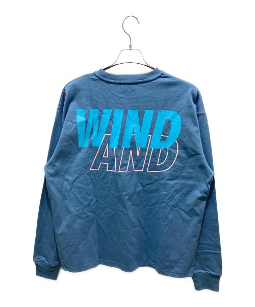 WIND AND SEA（ウィンダンシー）WIND AND SEA (ウィンダンシー) ロゴロングスリーブカットソー ブルー サイズ:Lの古着・服飾アイテム