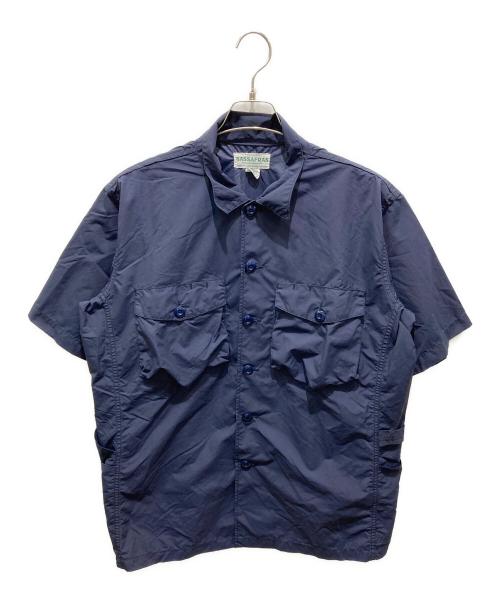 SASSAFRAS（ササフラス）SASSAFRAS (ササフラス) 半袖シャツ ネイビー サイズ:XLの古着・服飾アイテム
