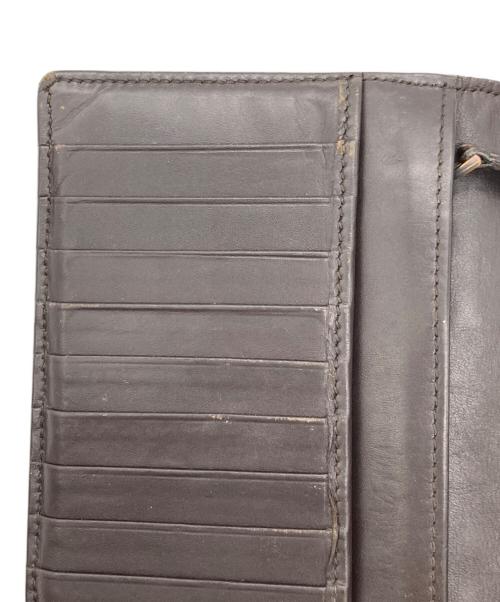BOTTEGA VENETA（ボッテガベネタ）BOTTEGA VENETA (ボッテガベネタ) イントレチャートロングウォレット ブラウンの古着・服飾アイテム