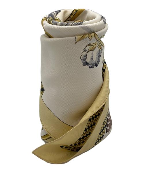 HERMES（エルメス）HERMES (エルメス) シルクスカーフ イエローの古着・服飾アイテム