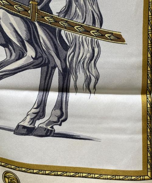 HERMES（エルメス）HERMES (エルメス) シルクスカーフ イエローの古着・服飾アイテム