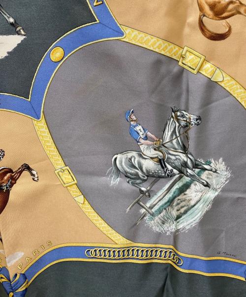 HERMES（エルメス）HERMES (エルメス) シルクスカーフ カーキの古着・服飾アイテム