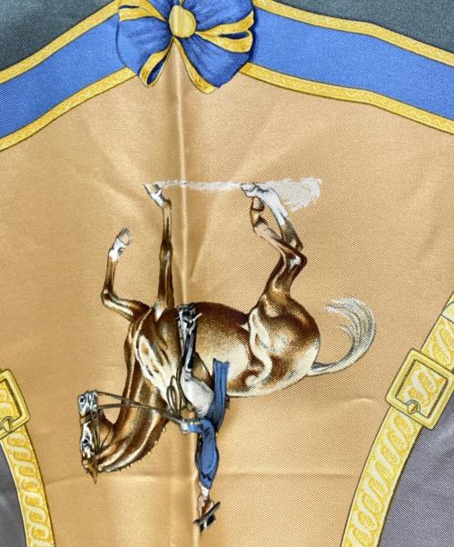 HERMES（エルメス）HERMES (エルメス) シルクスカーフ カーキの古着・服飾アイテム