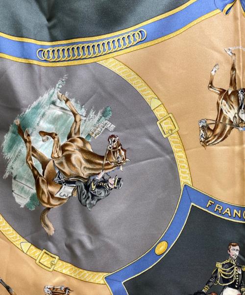 HERMES（エルメス）HERMES (エルメス) シルクスカーフ カーキの古着・服飾アイテム