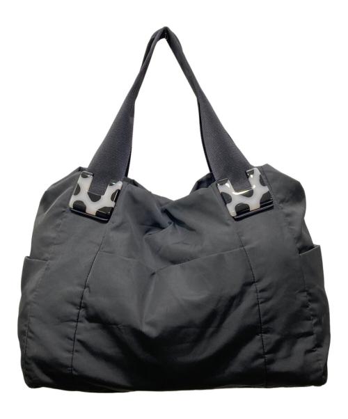 ear PAPILLONNER（イアパピヨネ）ear PAPILLONNER (イアパピヨネ) 樹脂パーツトートバッグ ブラックの古着・服飾アイテム