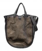 ear PAPILLONNERイアパピヨネ）の古着「メッシュライトショルダーバッグ」｜ブラック