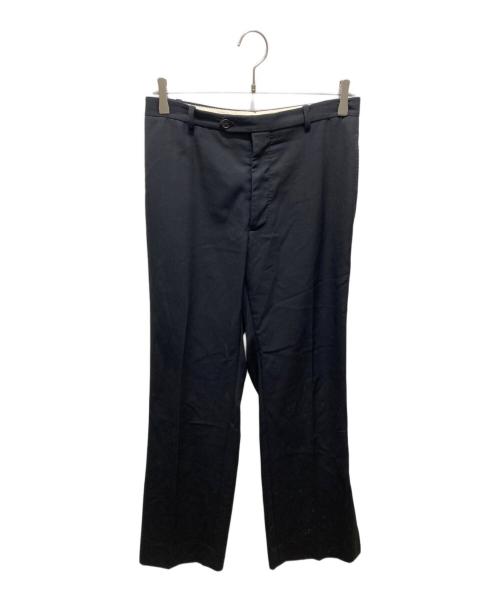 Maison Margiela（メゾンマルジェラ）Maison Margiela (メゾンマルジェラ) サイドスリットスラックスパンツ ブラック サイズ:48の古着・服飾アイテム
