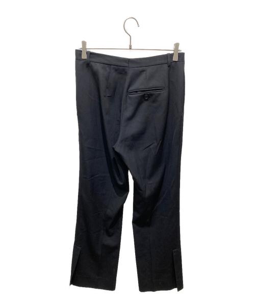 Maison Margiela（メゾンマルジェラ）Maison Margiela (メゾンマルジェラ) サイドスリットスラックスパンツ ブラック サイズ:48の古着・服飾アイテム