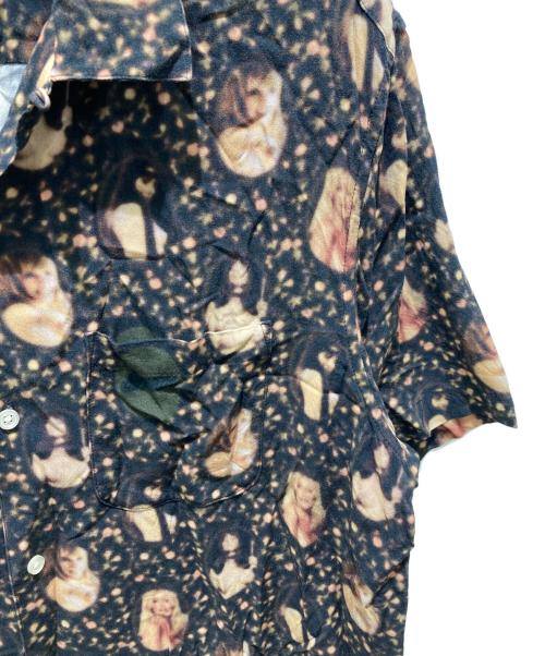 SUPREME（シュプリーム）SUPREME (シュプリーム) Hysteric Glamour (ヒステリックグラマー) Blurred Girls Rayon S/S Shirt ブラック サイズ:Mの古着・服飾アイテム