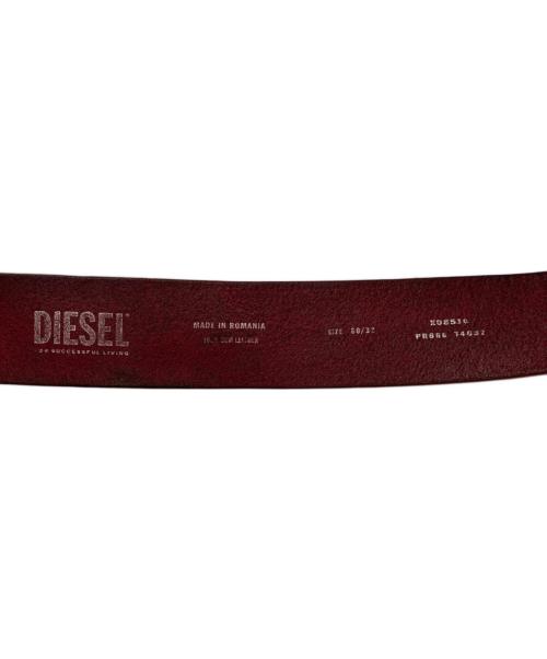 DIESEL（ディーゼル）DIESEL (ディーゼル) レザーベルト ボルドーの古着・服飾アイテム