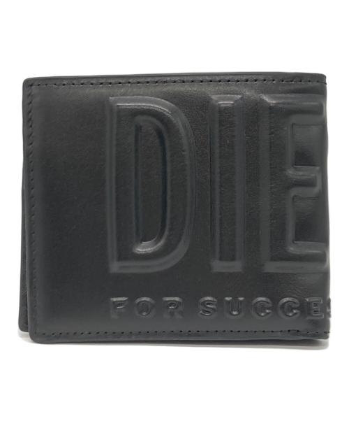DIESEL（ディーゼル）DIESEL (ディーゼル) 2つ折り財布 ブラックの古着・服飾アイテム