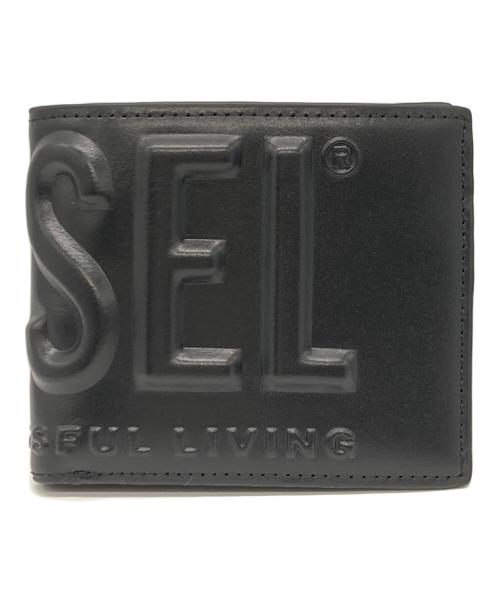DIESEL（ディーゼル）DIESEL (ディーゼル) 2つ折り財布 ブラックの古着・服飾アイテム