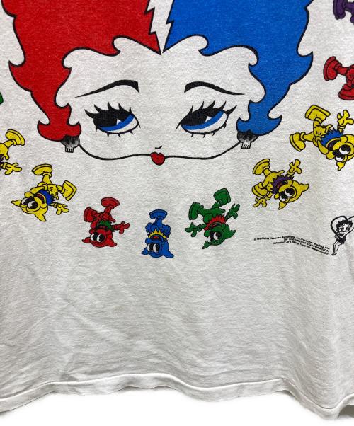 USED（ユーズド）USED (ユーズド) プリントTシャツ ホワイト サイズ:記載無しの為実寸参照の古着・服飾アイテム