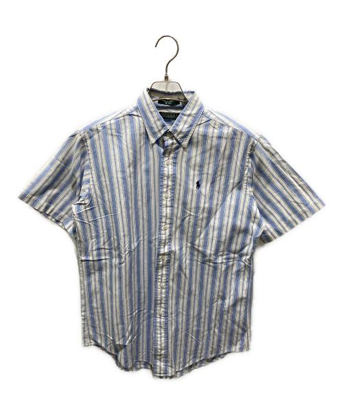 POLO RALPH LAUREN（ポロ・ラルフローレン）POLO RALPH LAUREN (ポロ・ラルフローレン) ストライプシャツ スカイブルー サイズ:XLの古着・服飾アイテム