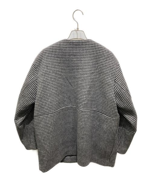 JOURNAL STANDARD relume（ジャーナルスタンダード レリューム）JOURNAL STANDARD relume (ジャーナルスタンダード レリューム) スーパーファインビーバークルーネックコート グレー サイズ:38の古着・服飾アイテム