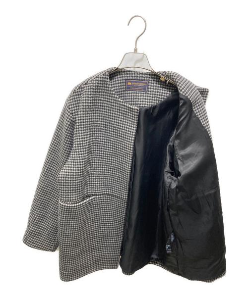 JOURNAL STANDARD relume（ジャーナルスタンダード レリューム）JOURNAL STANDARD relume (ジャーナルスタンダード レリューム) スーパーファインビーバークルーネックコート グレー サイズ:38の古着・服飾アイテム