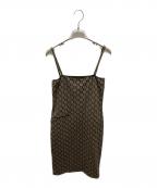 FENDIフェンディ）の古着「キャミソールワンピース」｜ブラウン
