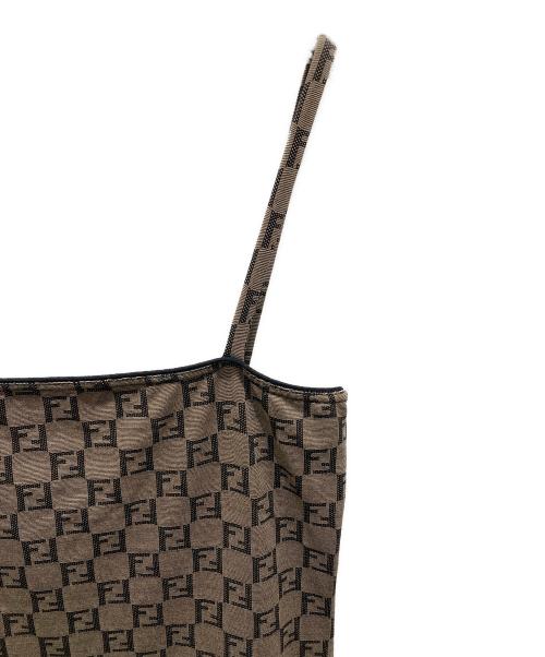 FENDI（フェンディ）FENDI (フェンディ) キャミソールワンピース ブラウン サイズ:44の古着・服飾アイテム