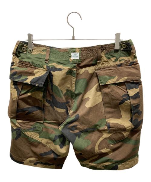 SASSAFRAS（ササフラス）SASSAFRAS (ササフラス) カーゴハーフパンツ カーキ サイズ:Lの古着・服飾アイテム