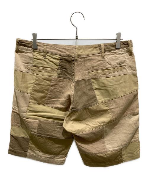 MOUNTAIN RESEARCH（マウンテンリサーチ）MOUNTAIN RESEARCH (マウンテンリサーチ) パッチワークハーフパンツ ベージュ サイズ:Lの古着・服飾アイテム