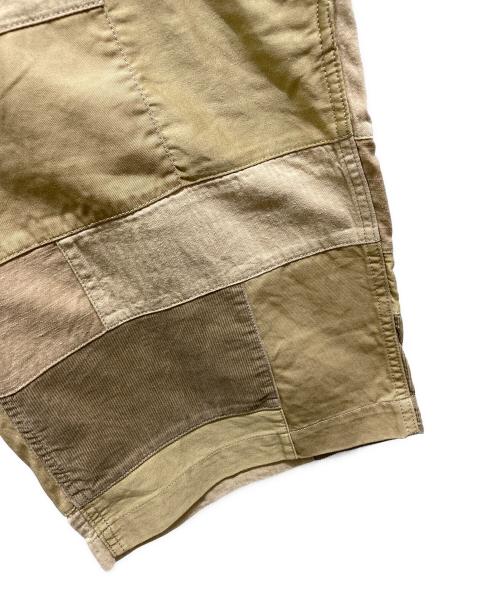 MOUNTAIN RESEARCH（マウンテンリサーチ）MOUNTAIN RESEARCH (マウンテンリサーチ) パッチワークハーフパンツ ベージュ サイズ:Lの古着・服飾アイテム