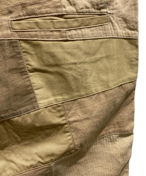 MOUNTAIN RESEARCH（マウンテンリサーチ）MOUNTAIN RESEARCH (マウンテンリサーチ) パッチワークハーフパンツ ベージュ サイズ:Lの古着・服飾アイテム