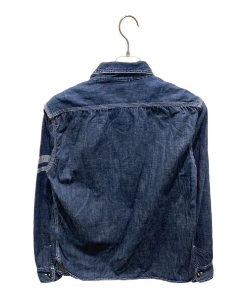 MOMOTARO JEANS（桃太郎ジーンズ）MOMOTARO JEANS (桃太郎ジーンズ) 出陣ジェイルポケットシャツ インディゴ サイズ:40の古着・服飾アイテム
