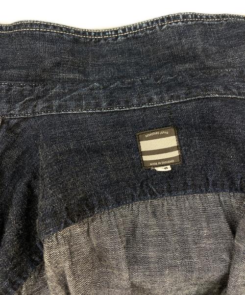 MOMOTARO JEANS（桃太郎ジーンズ）MOMOTARO JEANS (桃太郎ジーンズ) 出陣ジェイルポケットシャツ インディゴ サイズ:40の古着・服飾アイテム