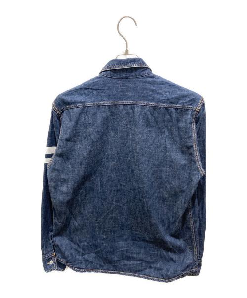 MOMOTARO JEANS（桃太郎ジーンズ）MOMOTARO JEANS (桃太郎ジーンズ) 出陣デニムシャツ インディゴ サイズ:記載無しの為実寸参照の古着・服飾アイテム