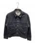 STABILIZER gnz（スタビライザージーンズ）の古着「lot.8-47 jean jacket」｜ブラック