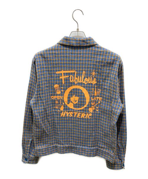 Hysteric Glamour（ヒステリックグラマー）Hysteric Glamour (ヒステリックグラマー) パナマチェックシャツ ブルー サイズ:Mの古着・服飾アイテム