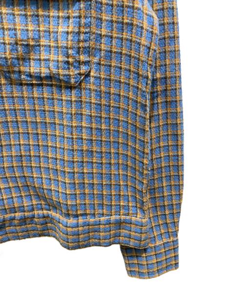 Hysteric Glamour（ヒステリックグラマー）Hysteric Glamour (ヒステリックグラマー) パナマチェックシャツ ブルー サイズ:Mの古着・服飾アイテム