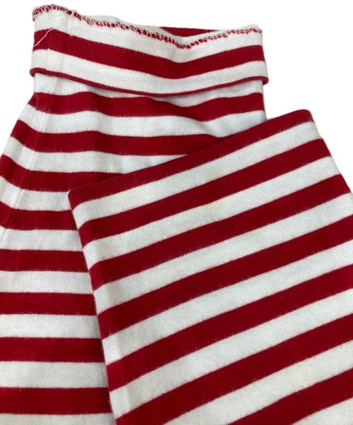 CDG（シーディージー）CDG (シーディージー) ボーダーカットソー レッド サイズ:Mの古着・服飾アイテム
