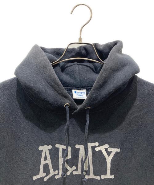 stussy（ステューシー）stussy (ステューシー) Champion (チャンピオン) リバースウィーブパーカー ブラック サイズ:XLの古着・服飾アイテム