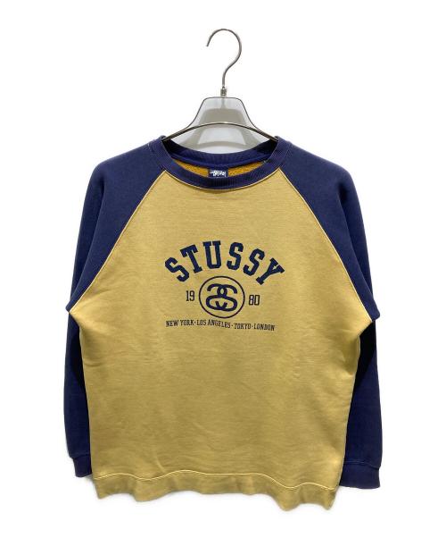 stussy（ステューシー）stussy (ステューシー) クルーネックスウェット イエロー サイズ:XSの古着・服飾アイテム