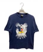 MICKEY UNLIMITEDミッキー アンリミテッド）の古着「7分袖Tシャツ」｜ネイビー