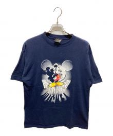 MICKEY UNLIMITED（ミッキー アンリミテッド）の古着「7分袖Tシャツ」｜ネイビー