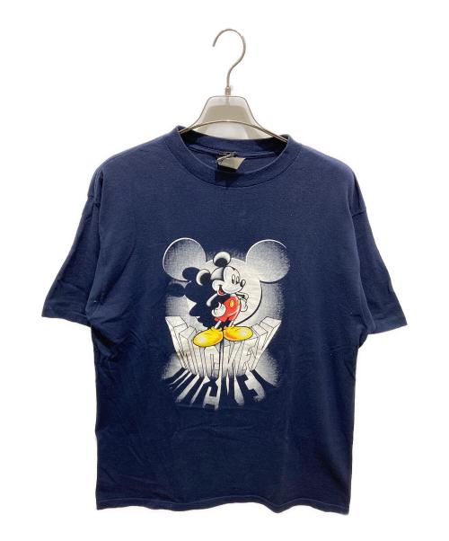 MICKEY UNLIMITED（ミッキー アンリミテッド）MICKEY UNLIMITED (ミッキー アンリミテッド) 7分袖Tシャツ ネイビー サイズ:Lの古着・服飾アイテム
