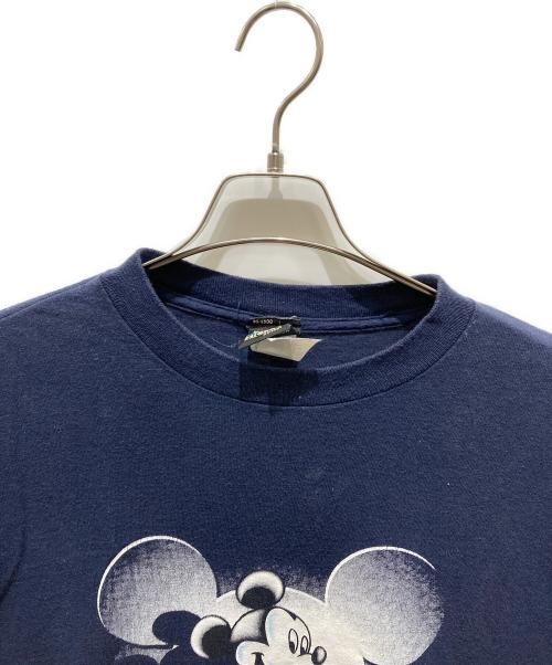 MICKEY UNLIMITED（ミッキー アンリミテッド）MICKEY UNLIMITED (ミッキー アンリミテッド) 7分袖Tシャツ ネイビー サイズ:Lの古着・服飾アイテム