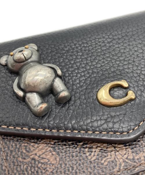 COACH（コーチ）COACH (コーチ) 3つ折り財布 ブラウンの古着・服飾アイテム