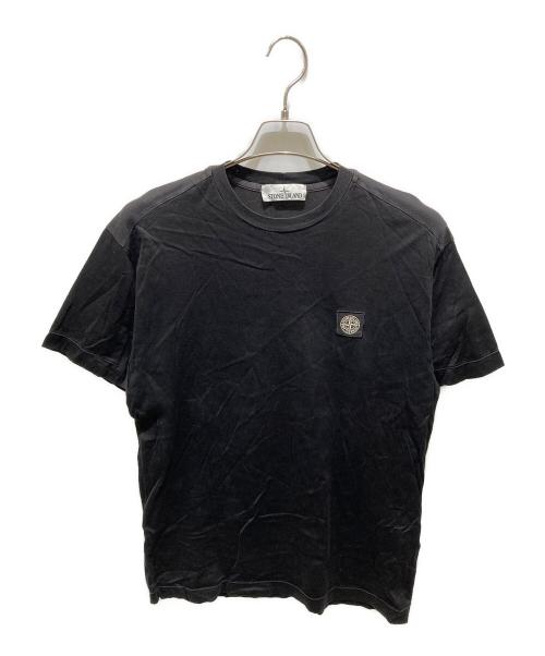 STONE ISLAND（ストーンアイランド）STONE ISLAND (ストーンアイランド) ロゴパッチTシャツ ブラック サイズ:Ｍの古着・服飾アイテム
