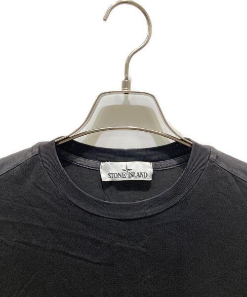 STONE ISLAND（ストーンアイランド）STONE ISLAND (ストーンアイランド) ロゴパッチTシャツ ブラック サイズ:Ｍの古着・服飾アイテム
